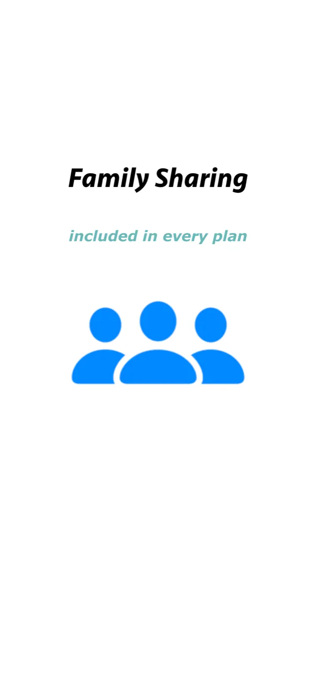 Family Sharing included in every WeFrames plan